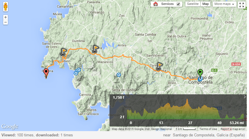 Walking the Camino Finisterre - Muxia Way from Santiago to Cape Fisterra or Muxia