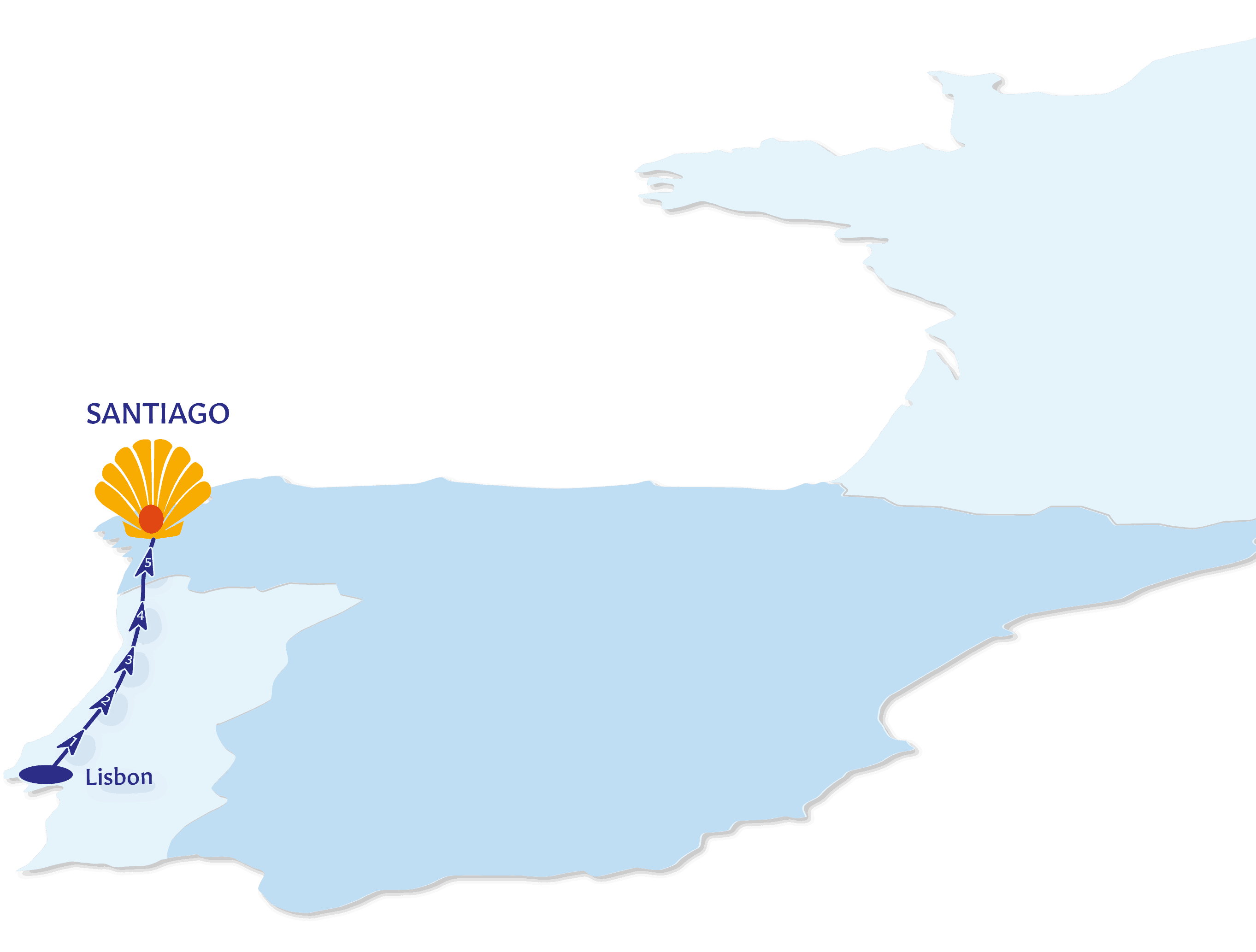 Camino Portugal Map